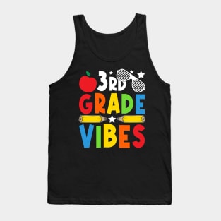 3rd Grade Vibes Teachers Boys Girls Funny Back To School Tank Top